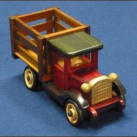 手作り木製乗物模型　トラックS