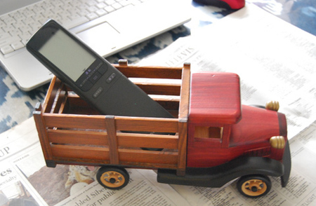 手作り木製乗物模型　トラックL